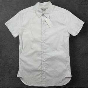 PARKE & RONEN Bal Harbour Short Sleeve Button Up Shirt Mens Small White NWT